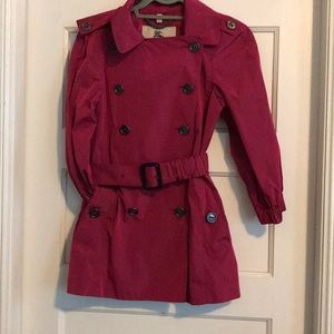 Fuchsia Pink Burberry Coat